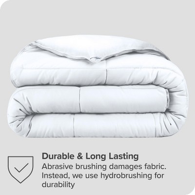 Ultra-Soft White Microfiber Twin Comforter Duvet Insert