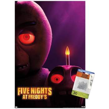 Trends International Five Nights at Freddy's Movie - Foxy One Sheet Wall  Poster, 14.72 x 22.37, Premium Poster & Push Pin Bundle