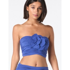Carmen Marc Valvo Bandeau Crop Top - 1 of 4