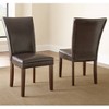 Set of 2 Talbot Parsons Chair Brown - Steve Silver: Upholstered, No Assembly, Wood Legs, Foam Fill - image 2 of 4