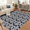 Geometric Rugs, Washable Rugs for Living Room, Ultra Thin Low Pile Carpet for Bedroom, Stain-Resist Non Slip Mat for Dining/Kitchen/Nursery - 4 of 4