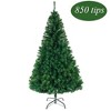 Artificial Christmas Tree 5.5ft 850 Branches Holiday Decoration with Metal Stand - 2 of 4
