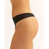 Wherewithal Women's AnyWhere Mesh Thong Black - 4 of 4