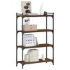 vidaXL Bookcase 4-Tier Brown Oak 31.5"x11.8"x47.2" Engineered Wood - 3 of 4