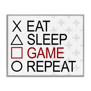 Stupell Industries Gamer Button Shapes Framed Giclee Art - 1 of 4