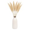 Boho Ceramic Vase - Ceramic with Embossed Diamond Pattern - Modern Minimalist Decorative Accent for Home, Office, Living Room, Bedroom - 3 of 4