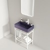 NicBex Bathroom Vanity with Basin,Bathroom Sink Vanity with Open Metal Leg and Shelves,24 inch Bathroom Sink Cabinet for Bathroom - 2 of 4