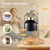 FAAYFIAN Adjustable Candle Warmer Lamp with Timer,Wood Base Metal Shade,Birthday Gifts for Women Mom - 2 of 4