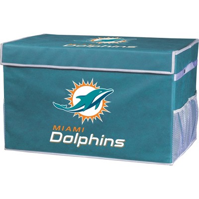 NFL Franklin Sports Miami Dolphins Collapsible Storage Footlocker Bins