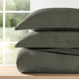 Cloud Weave Textured Comforter Set, Plush All-Season Down Alternative, Ultra Soft, 3-Piece Set - Becky Cameron - 1 of 4