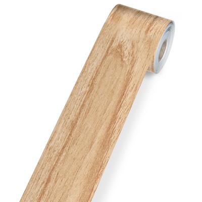 Carson Dellosa Education Grow Together Light Wood Grain Rolled Straight Bulletin Board Borders, 65 Feet (Pack of 2)