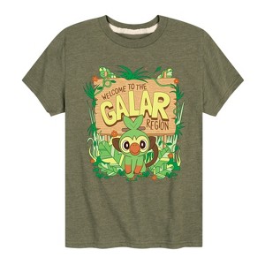 Boys' - Pokémon - Grookey Galar Short Sleeve Graphic T-Shirt - 1 of 4