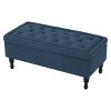 Chantelle Storage Ottoman - Navy - Christopher Knight Home - 2 of 4