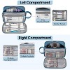 Narwey Travel Toiletry Bag with Brush Compartments for Men and Women - 3 of 4