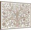 Amanti Art 42"x32" Animal Tree by Elizabeth Medley Framed Canvas Wall Art Print: Modern Decor, Earth Tones, Hand-Stretched Canvas - 2 of 4