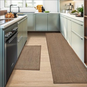 BAGOKIE 2/3 Pieces Non-Skid Kitchen Rugs and Mats Set - 1 of 4