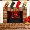 Tangkula 20" Electric Fireplace Log Set Heater with Adjustable Temp Overheating Protection Realistic Pinewood Ember Bed - 3 of 4
