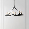 Reagan 6 Light 32" Chandelier - CHA4051 - Black - Safavieh - 3 of 4
