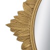 GlasFlength Decorative Wall Mirrors Wall Art Wall Mirror Classic Mirror Decorative Circle Mirror Vanity Mirror for Living Room, Gold, 35.5"*1.2"*31.5" - 3 of 4