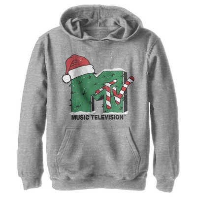Boy's MTV Christmas Monster Logo Pull Over Hoodie