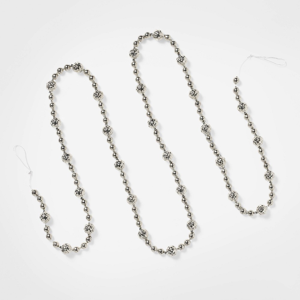 96" Silver and Glass Beaded Garland - Threshold™ designed with Studio McGee: