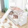 Streamdale Twin over Full Bunk Bed with Drawers, Storage and Slide, Multifunction, White - 3 of 4