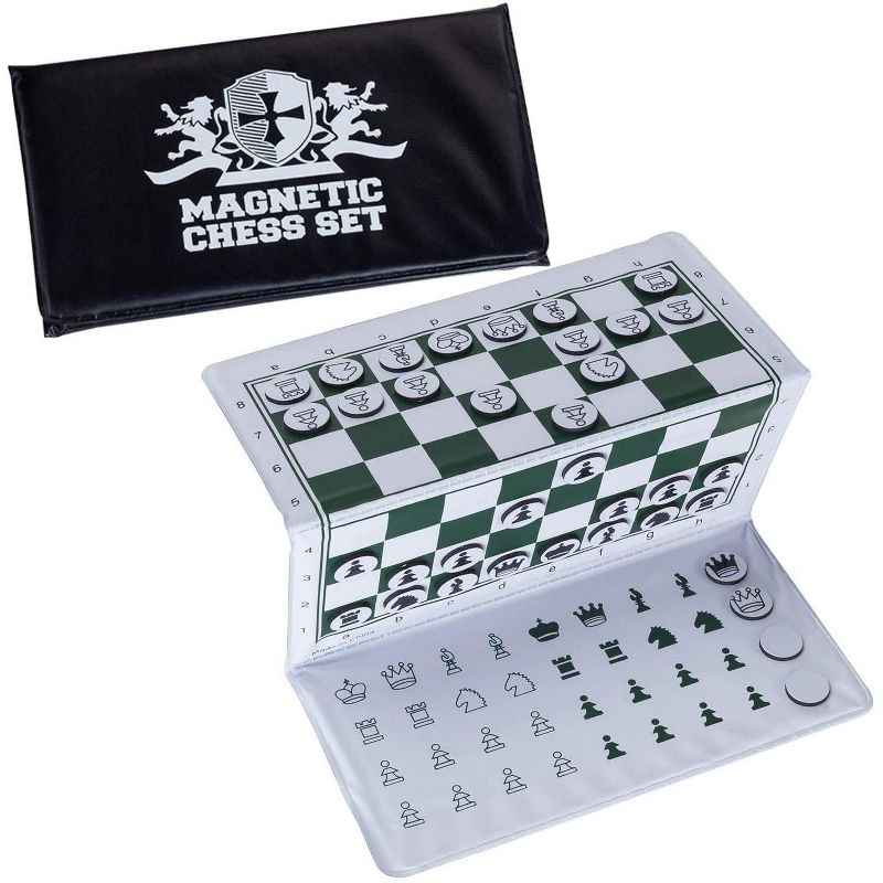 WE Games Magnetic Travel Chess Set Trifold, 1 of 6