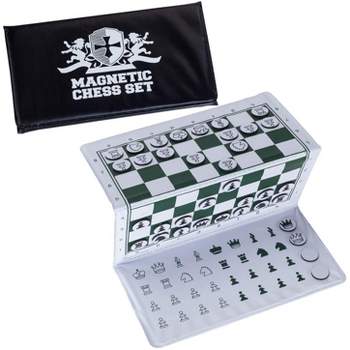 WE Games Magnetic Travel Chess Set Trifold