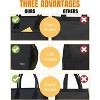 Paaaawaters Insulated Lunch Bag - Thermal Black with Side & Interior Pockets, Reusable Adult Lunch Tote for Women - 2 of 3