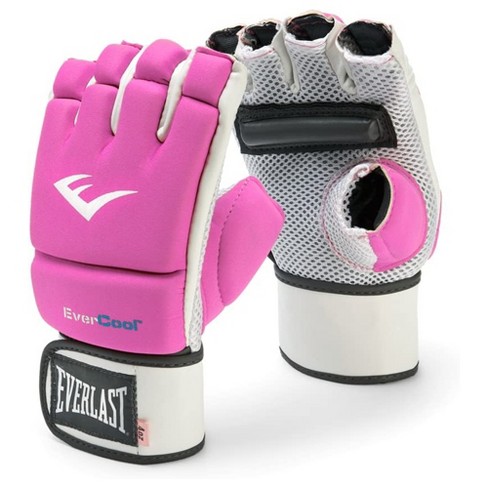 punch Kwelling Wonder Everlast Evercool Breathable And Comfortable Full Wristwrap Support  Neoprene Mma Kickboxing Gloves With Mesh Palm And Knuckle Padding, Pink :  Target