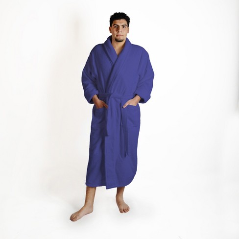 Men's Ultra-absorbent Cotton Bathrobe, Small/medium, Navy Blue - Blue Nile  Mills : Target