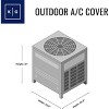 KHOMO GEAR Air Conditioner Cover – Waterproof Outdoor AC Unit Protector – Brown – Heavy Duty, All-Season Protection for Window & Wall-Mounted AC Units - 2 of 4