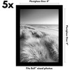 Americanflat 8x11 Picture Frame with Polished Plexiglass, Set of 5, Galleria Collection, Gallery Wall Frame Set for Tabletop and Wall Display, Black - 2 of 4