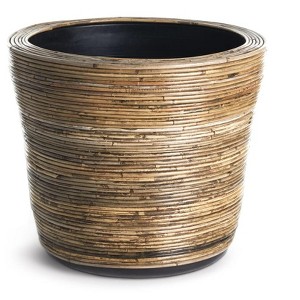 Plum & Post Wrapped Dry Basket Planter 20.75" - 1 of 2