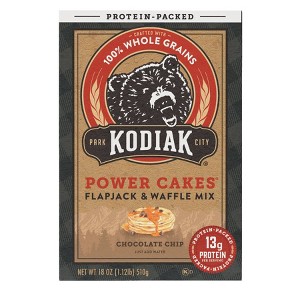 Kodiak Protein-Packed Flapjack & Waffle Mix Chocolate Chip - 18oz - 1 of 4