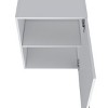GlasFlength Kitchen Storage 1 Door Kitchen Wall Cabinet Internal Shelves Cabinet Storage Cupboard for Kitchen, White, 13.1"*19.7"*23.6" - 4 of 4