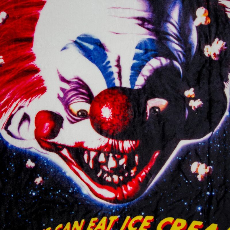 Silver Buffalo Killer Klowns From Outer Space Original Poster Raschel Throw Blanket, 2 of 7