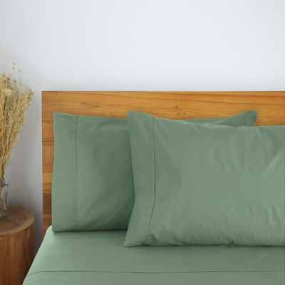 Tree Moss Green Bamboo Microfiber Full Sheet Set