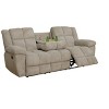 MAYEERTY Reclining Sofa, 3-Seat Corduroy Fabric Recliner with Adjustable Backrests for Living Room, Beige - 4 of 4