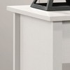 Vynxaria Celeste 20" Nightstand with 1 Drawer and Open Lower Shelf, 35LBS Top Shelf Capacity, Silver Metal Handles, PU Paper Lamination - 3 of 4
