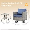 XIZZI Premium Outdoor Swivel Chair Sofa Set in 7 Colors, Modular Patio Seating with Swivel Chairs, Add-Ons Like Coffee Table and Fire Pit - 2 of 4