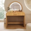 Lycvki 39" Dressing Table with Mirror and Drawer - 3 of 4