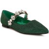 Flavia Diamante Brooch Glitter Women Ballerinas - 2 of 4