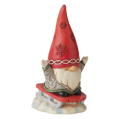 Jim Shore 5.25" Snow Much Fun! Gnome Sledding  -  Decorative Figurines