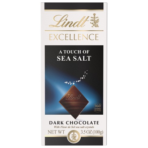 Lindt Excellence Sea Salt Dark Chocolate Candy Bar - 3.5 Oz. : Target