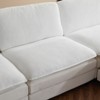 GlasFlength Sectional Sofa, 3 Piece Modular Couches with Upholstered, Fabric Couch with High Supportive for Living Room, Beige, 35"*22.4"*19" - 4 of 4