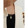 Cubic Pendant Necklace Women - HTUTWOO™ Aventurine Pendant Necklace, Layered Necklace, for Everyday Wear&occasions - 4 of 4