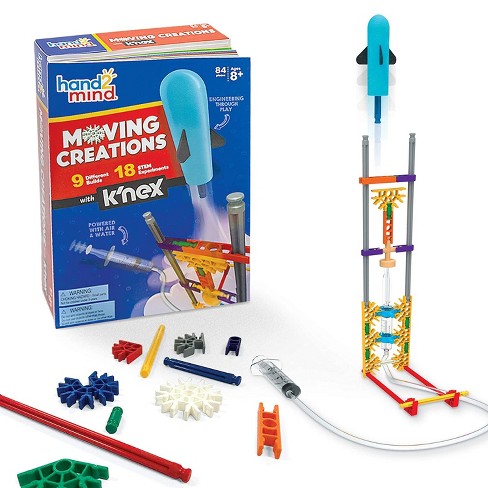 Hand2mind Moving Creations With K'nex, Book And Building Kit For Kids Ages  8-12, 9 Models & 18 Science Experiments : Target