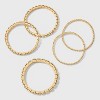 Cupchain Stretch Bracelet Set 5pc - A New Day™ Gold/Clear - 2 of 3