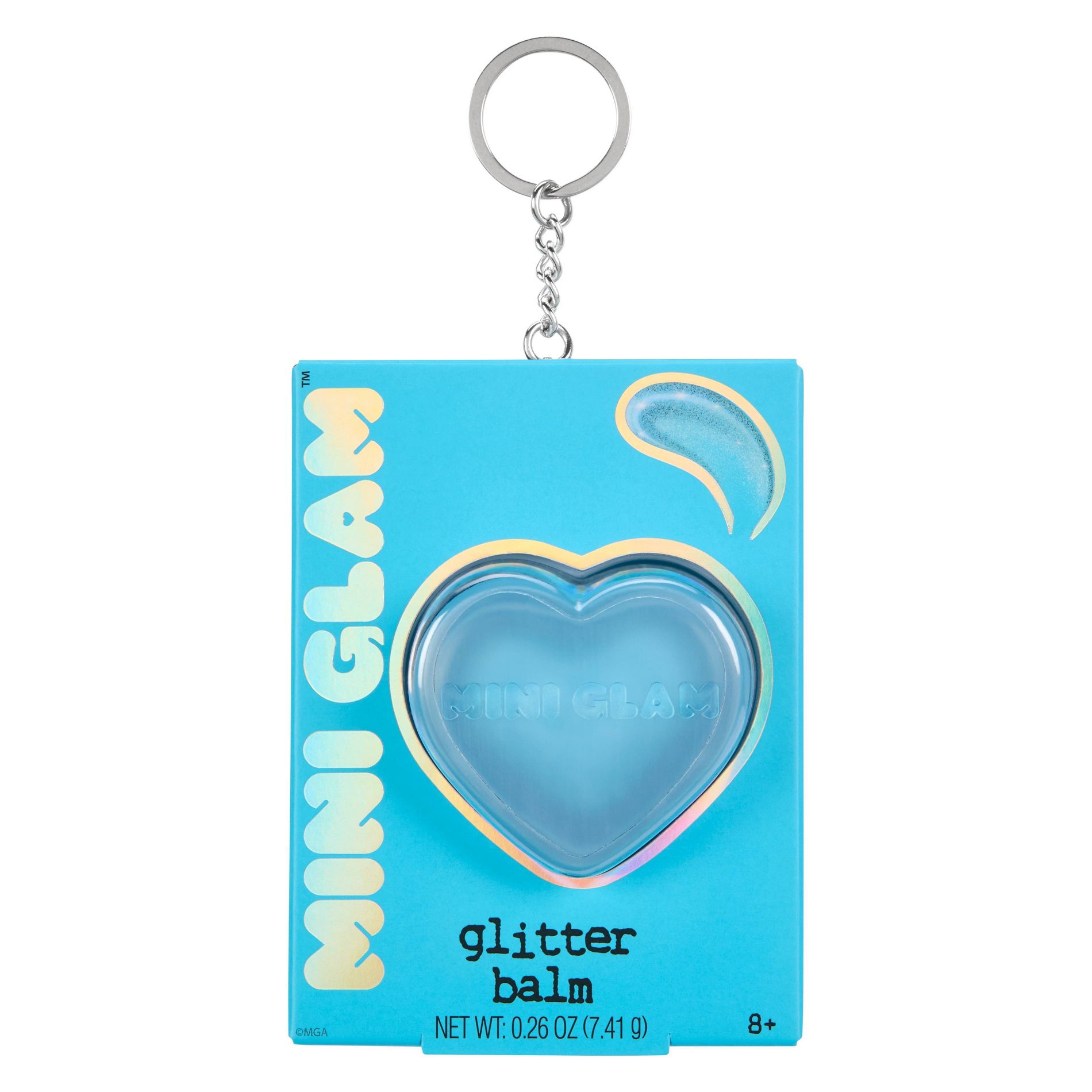 Mini Glam Cosmetics - Heart Glitter Balm Blue